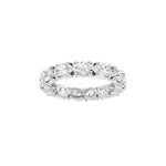 Oval Lab-Grown Diamond Eternity Band in 14K Gold, 3 1/4 CT TW - 14K White Gold