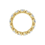 Oval Lab-Grown Diamond Eternity Band in 14K Gold, 3 1/4 CT TW - 14K Yellow Gold