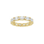 Oval Lab-Grown Diamond Eternity Band in 14K Gold, 3 1/4 CT TW - 14K Yellow Gold