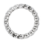 Oval Lab-Grown Diamond Eternity Band in 14K Gold, 4 1/3 to 4 1/2 CT TW - 14K White Gold