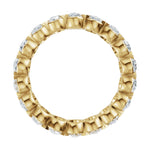 Oval Lab-Grown Diamond Eternity Band in 14K Gold, 4 1/3 to 4 1/2 CT TW - 14K Yellow Gold
