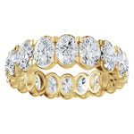 Oval Lab-Grown Diamond Eternity Band in 14K Gold, 4 1/3 to 4 1/2 CT TW - 14K Yellow Gold