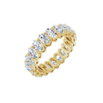 Oval Lab-Grown Diamond Shared-Prong Eternity Band in 14K Gold - 14K Yellow Gold