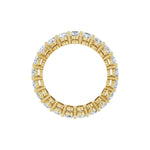 Oval Lab-Grown Diamond Shared-Prong Eternity Band in 14K Gold - 14K Yellow Gold