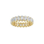 Oval Lab-Grown Diamond Shared-Prong Eternity Band in 14K Gold - 14K Yellow Gold