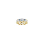 Oval Lab-Grown Diamond Shared-Prong Eternity Band in 14K Gold - 14K Yellow Gold