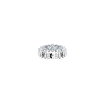 Oval Lab-Grown Diamond Shared-Prong Eternity Band in 14K Gold - 14K White Gold