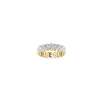 Oval Lab-Grown Diamond Shared-Prong Eternity Band in 14K Gold - 14K Yellow Gold