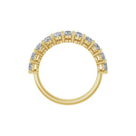 Oval Lab-Grown Diamond Shared-Prong Half Eternity Band in 14K Gold, 2 3/4 CT TW - 14K Yellow Gold