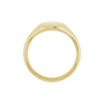 Oval Signet Ring in 14K & 18K Gold No. 1 - 14K Yellow Gold