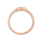 Oval Signet Ring in 14K & 18K Gold No. 1 - 14K Rose Gold