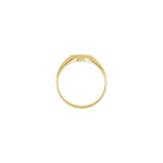 Oval Signet Ring in 14K & 18K Gold No. 2 - 14K Yellow Gold