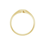 Oval Signet Ring in 14K & 18K Gold No. 2 - 14K Yellow Gold