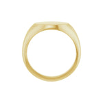 Oval Signet Ring in 14K Gold No. 1 - 14K Yellow Gold