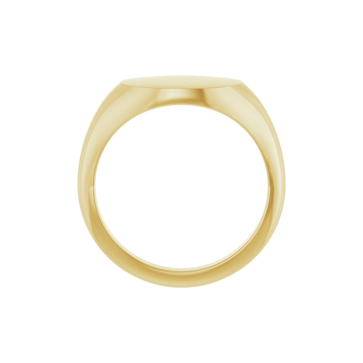 Oval Signet Ring in 14K Gold No. 1 - 14K Yellow Gold