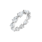Pear Lab-Grown Diamond Eternity Band in 14K Gold - 14K White Gold