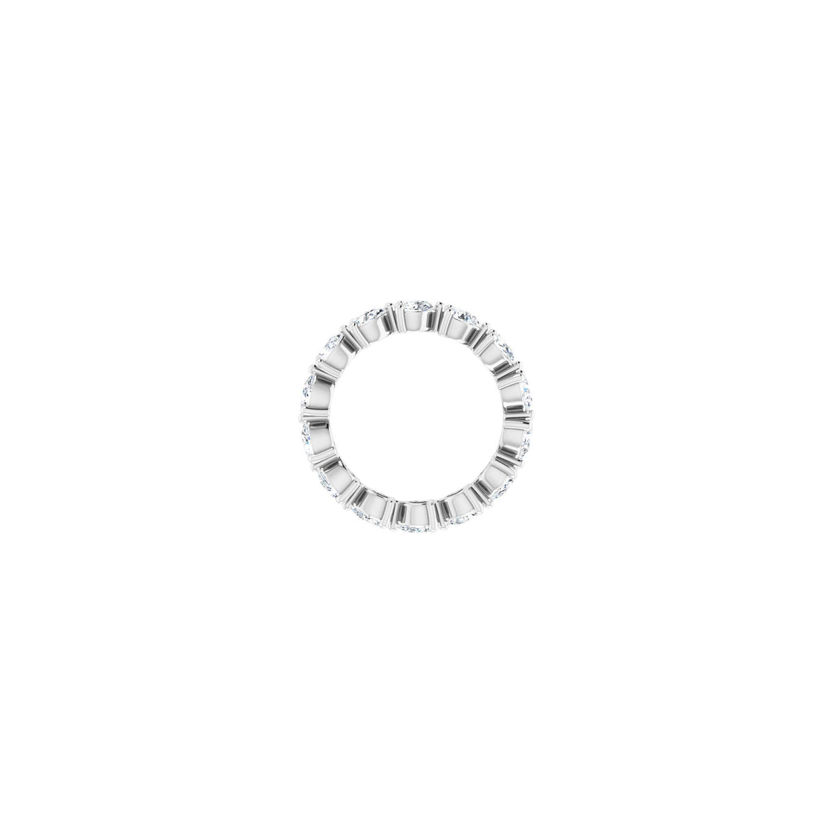 Pear Lab-Grown Diamond Eternity Band in 14K Gold - 14K White Gold