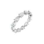 Pear Lab-Grown Diamond Eternity Band in 14K Gold - 14K White Gold