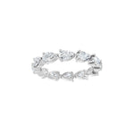 Pear Lab-Grown Diamond Eternity Band in 14K Gold - 14K White Gold