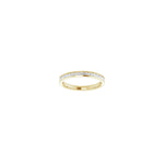 Princess Diamond Channel-Set Half Eternity Band in 14K Gold - 14K Yellow Gold