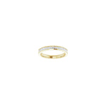 Princess Diamond Channel-Set Half Eternity Band in 14K Gold - 14K Yellow Gold