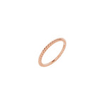 Rope Band in 14K & 18K Gold, 1.3 mm-3.5 mm - 14K Rose Gold