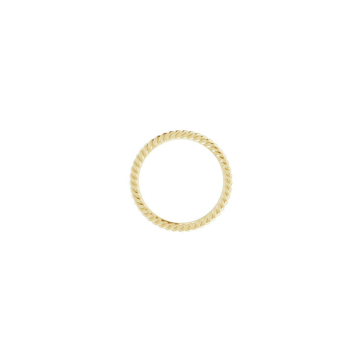 Rope Band in 14K & 18K Gold, 1.3 mm-3.5 mm - 14K Yellow Gold