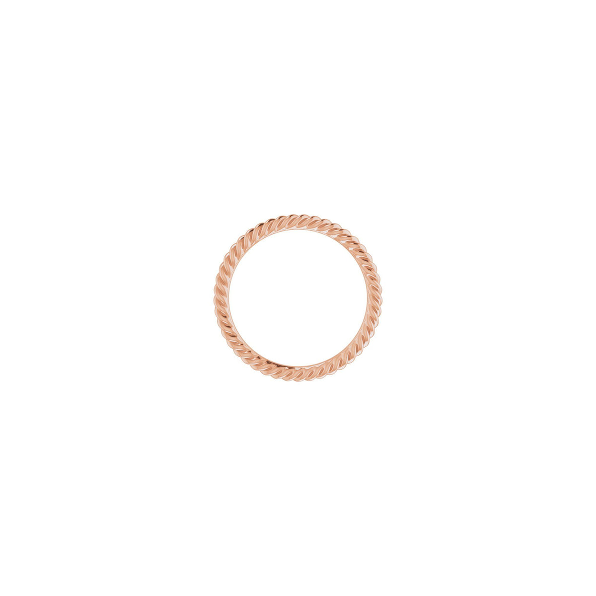 Rope Band in 14K & 18K Gold, 1.3 mm-3.5 mm - 14K Rose Gold