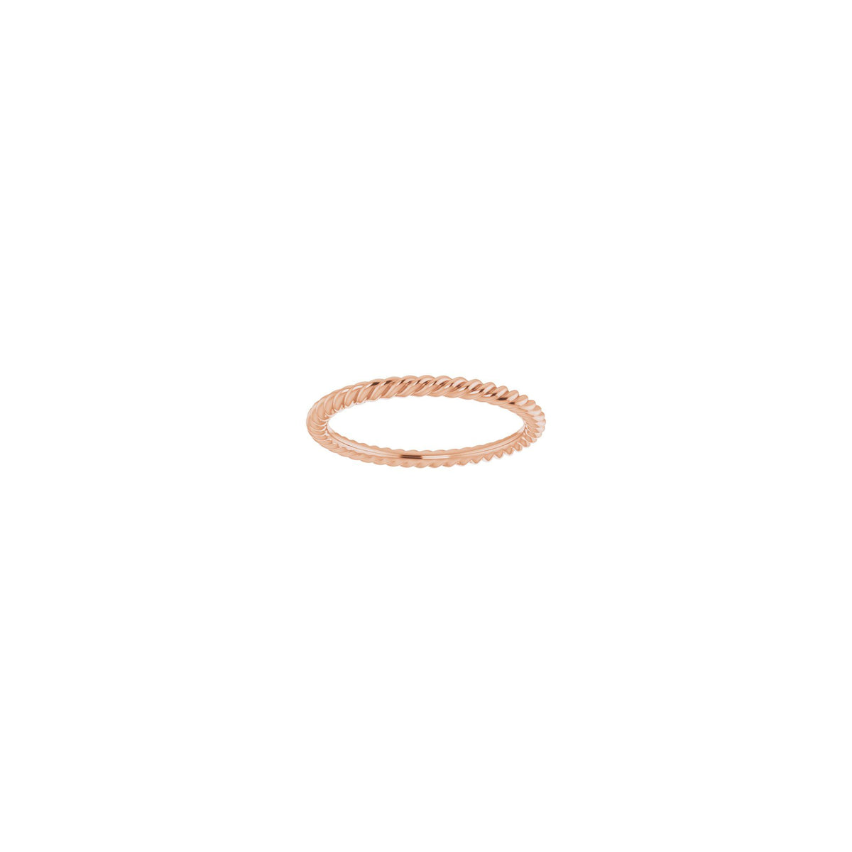 Rope Band in 14K & 18K Gold, 1.3 mm-3.5 mm - 14K Rose Gold