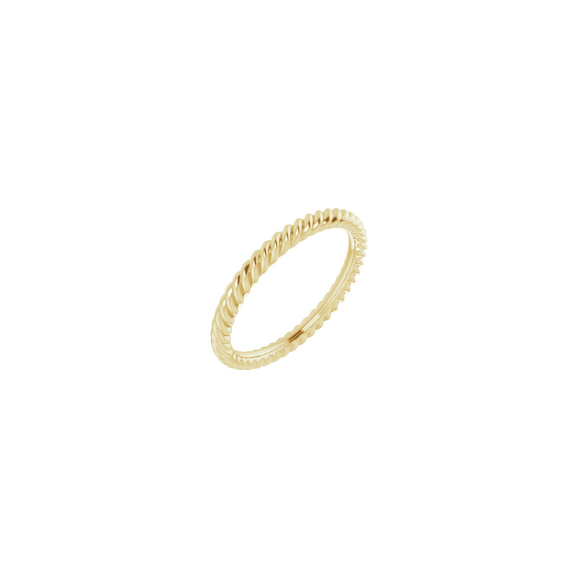 Rope Band in 14K & 18K Gold, 1.3 mm-3.5 mm - 14K Yellow Gold