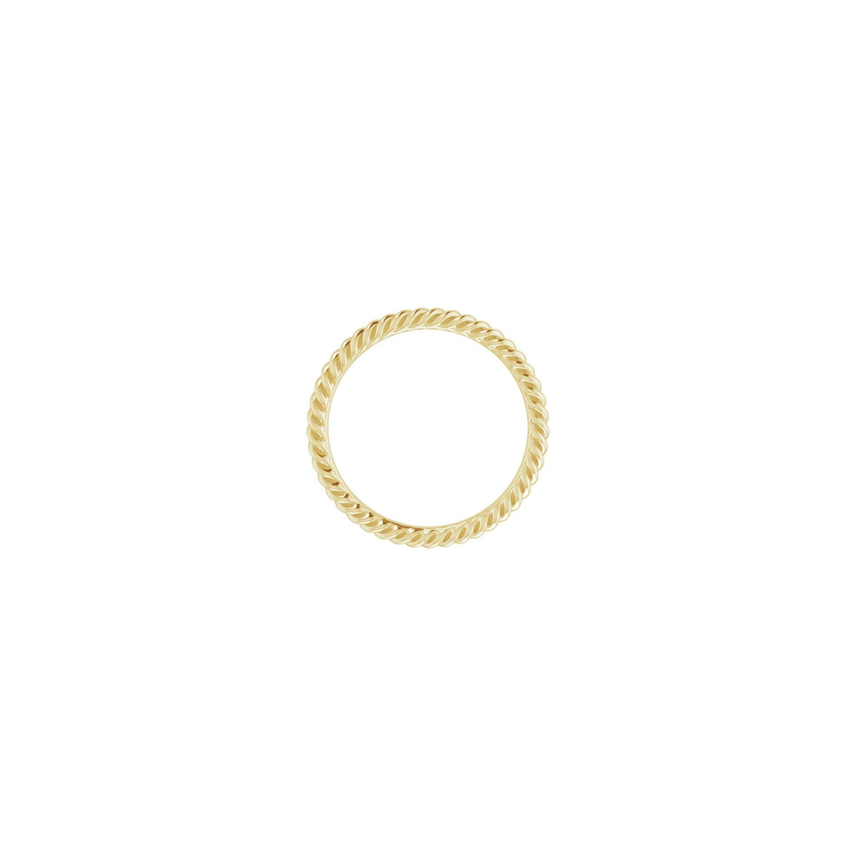 Rope Band in 14K & 18K Gold, 1.3 mm-3.5 mm - 14K Yellow Gold