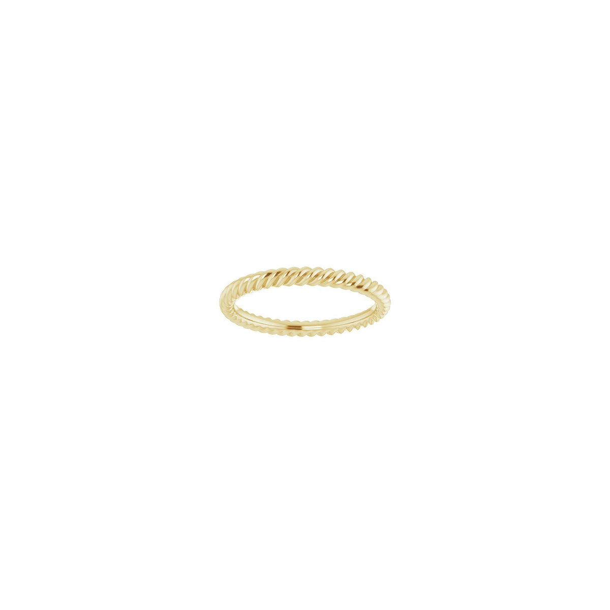 Rope Band in 14K & 18K Gold, 1.3 mm-3.5 mm - 14K Yellow Gold