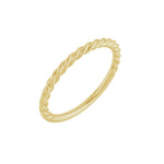 Rope Band in 14K & 18K Gold, 1.7 mm-2.3 mm - 14K Yellow Gold