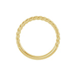 Rope Band in 14K & 18K Gold, 1.7 mm-2.3 mm - 14K Yellow Gold