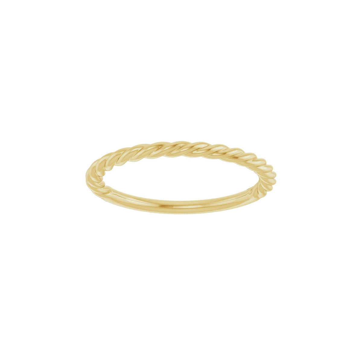 Rope Band in 14K & 18K Gold, 1.7 mm-2.3 mm - 14K Yellow Gold
