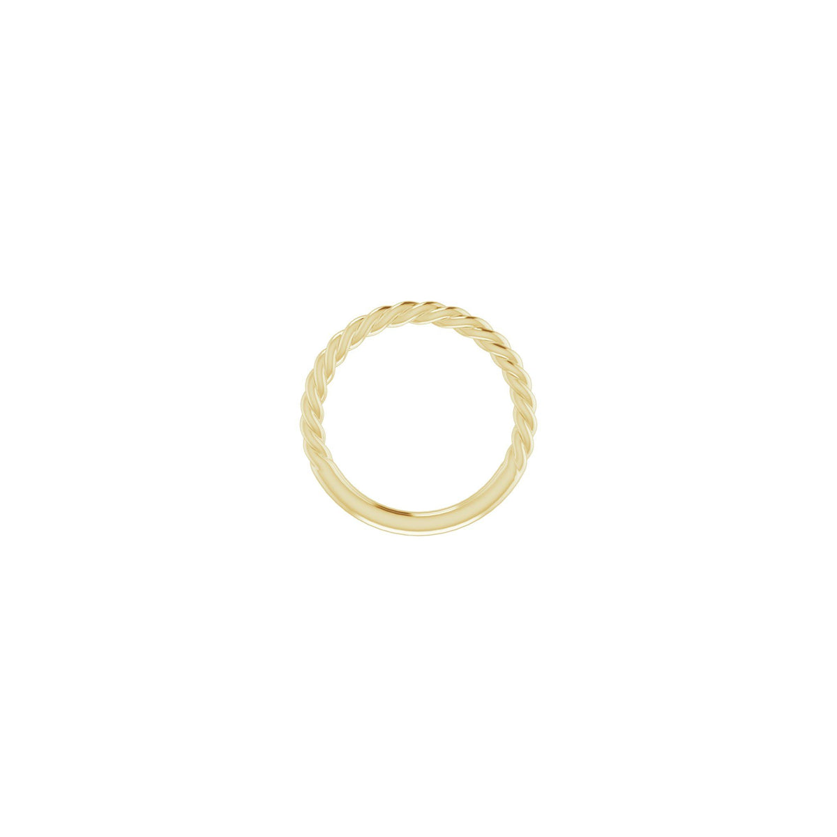 Rope Band in 14K & 18K Gold, 1.7 mm-2.3 mm - 14K Yellow Gold