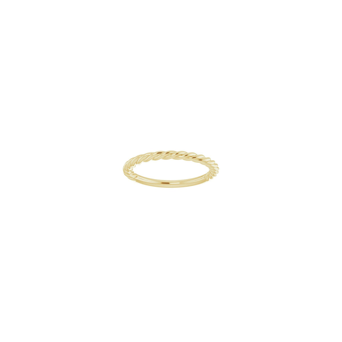 Rope Band in 14K & 18K Gold, 1.7 mm-2.3 mm - 14K Yellow Gold