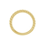 Rope Band in 14K & 18K Gold, 1.7 mm-2.3 mm - 14K Yellow Gold