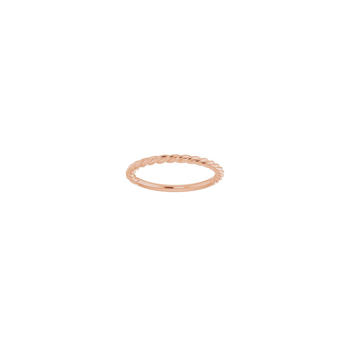 Rope Band in 14K & 18K Gold, 1.7 mm-2.3 mm - 14K Rose Gold