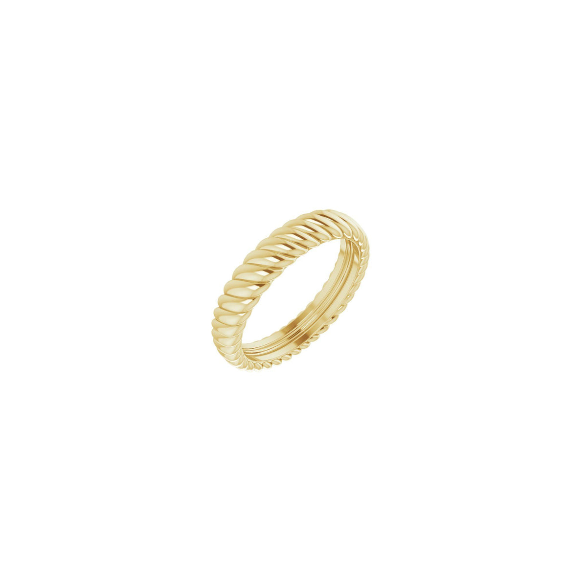 Rope Comfort-Fit Band in 14K Gold - 14K Yellow Gold