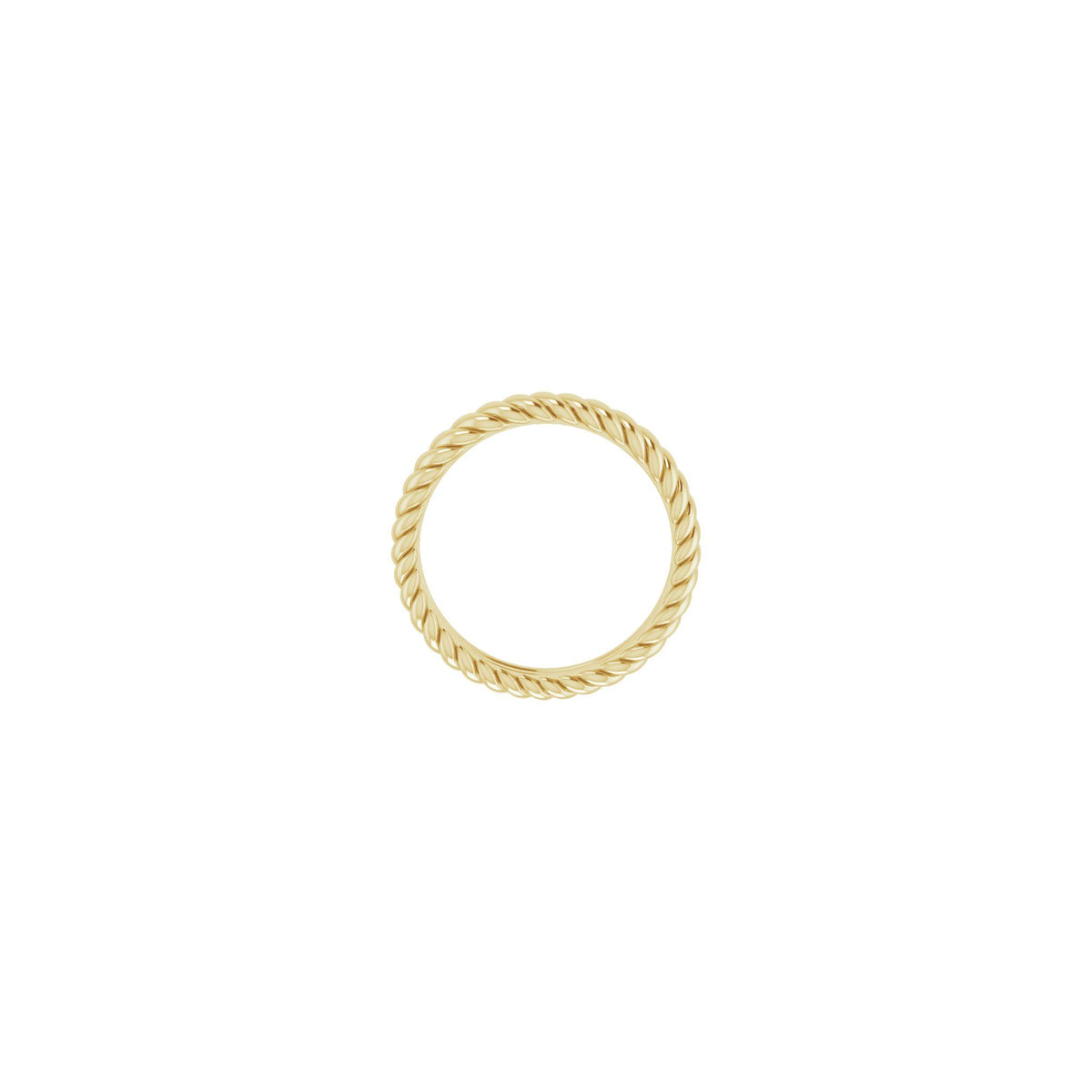 Rope Comfort-Fit Band in 14K Gold - 14K Yellow Gold