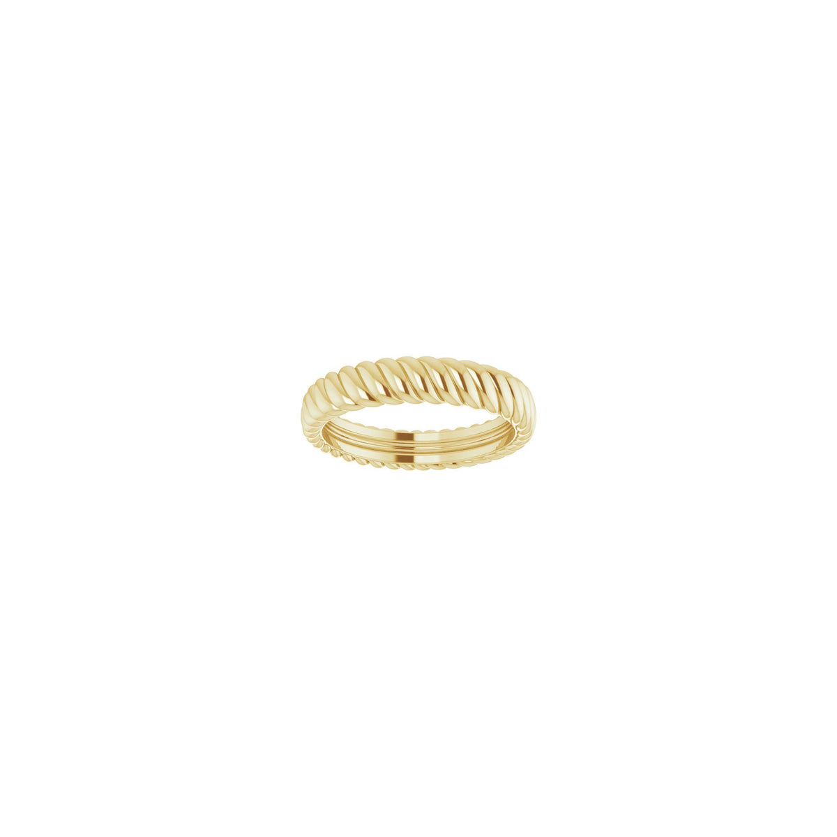 Rope Comfort-Fit Band in 14K Gold - 14K Yellow Gold
