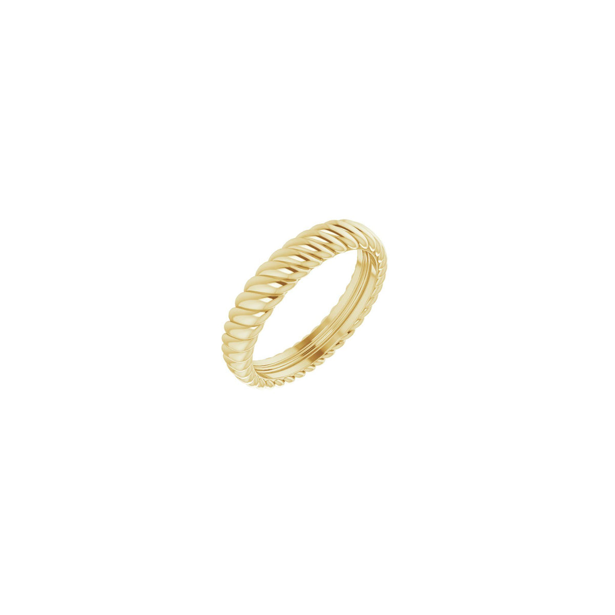 Rope Comfort-Fit Band in 14K Gold - 14K Yellow Gold