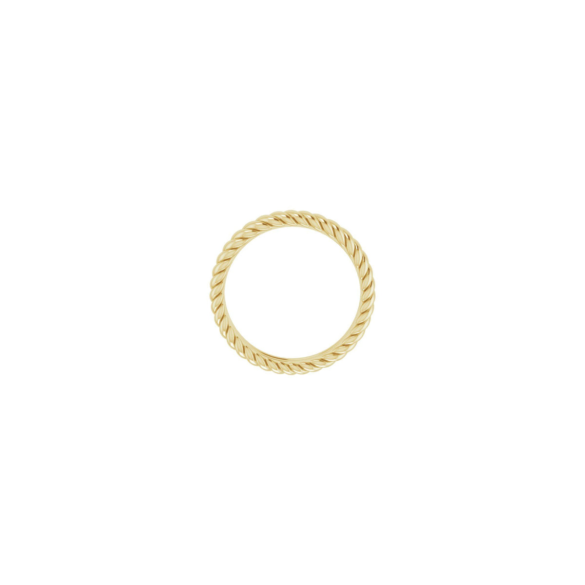 Rope Comfort-Fit Band in 14K Gold - 14K Yellow Gold