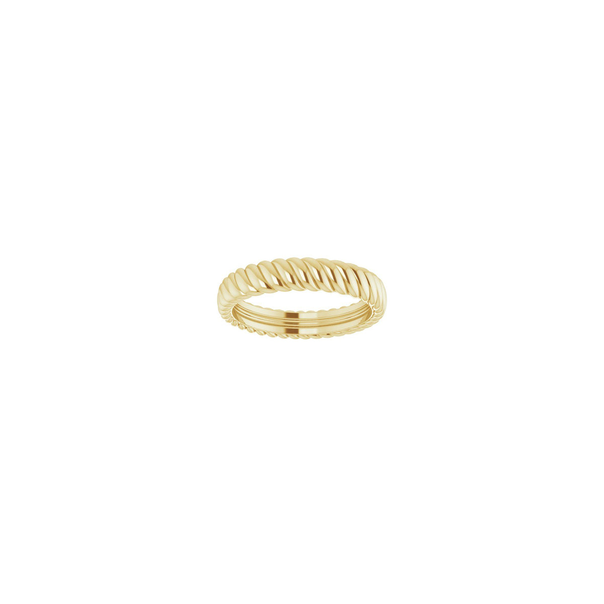 Rope Comfort-Fit Band in 14K Gold - 14K Yellow Gold