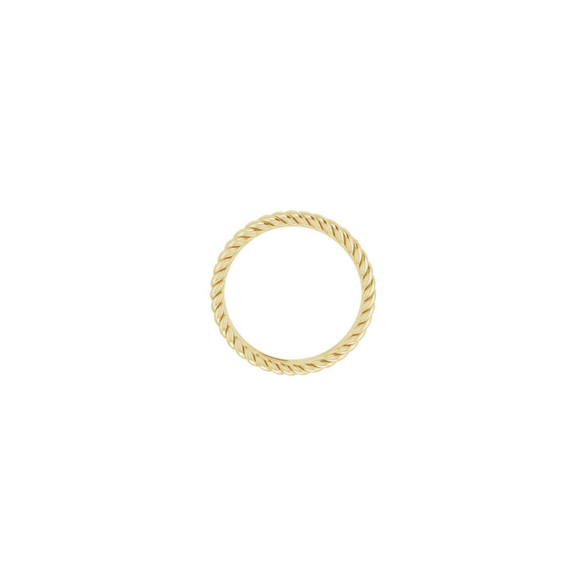 Rope Comfort-Fit Band in 14K Gold - 14K Yellow Gold