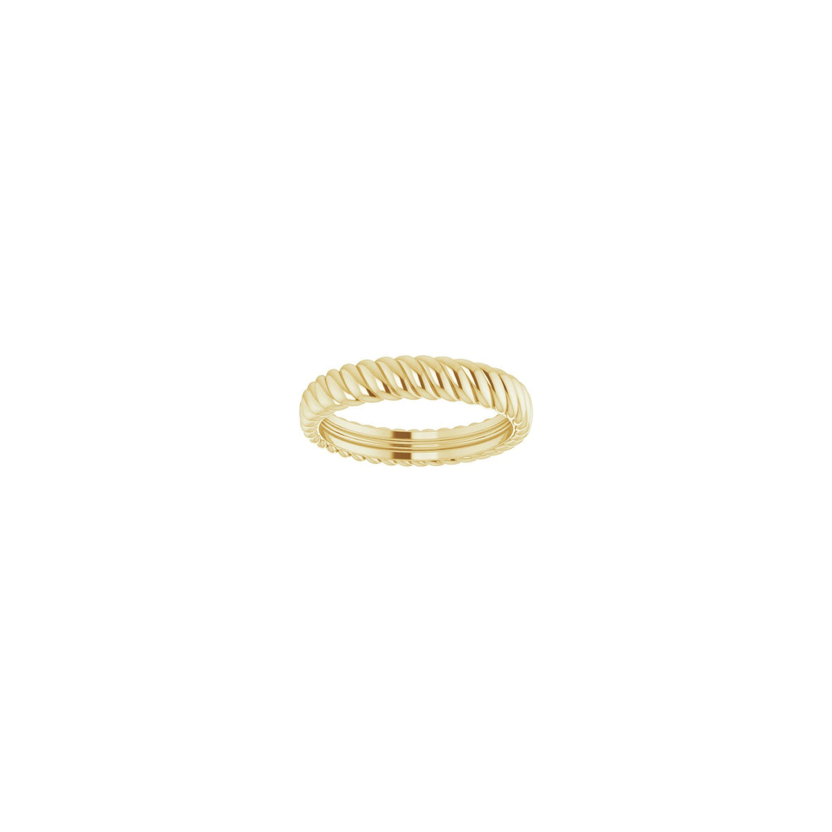 Rope Comfort-Fit Band in 14K Gold - 14K Yellow Gold