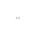 Round Diamond 3-Prong Cocktail-Style Stud Earrings in 14K Gold or Platinum - 14K Yellow Gold