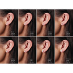 Round Diamond 4-Prong Lightweight Stud Earrings in 14K Gold or Platinum - 14K Yellow Gold