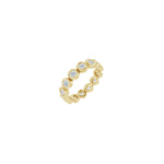 Round Diamond Bezel-Set Eternity Band in 14K Gold - 14K Yellow Gold